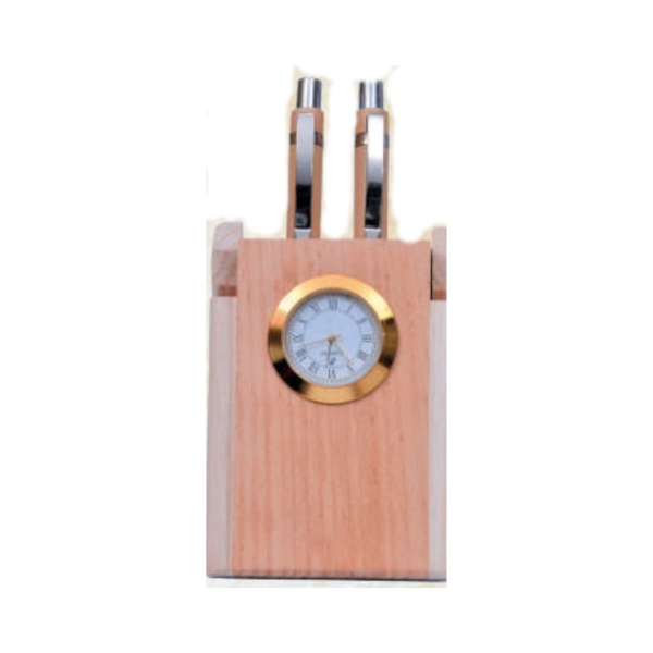 Natural Wooden Pen Stand