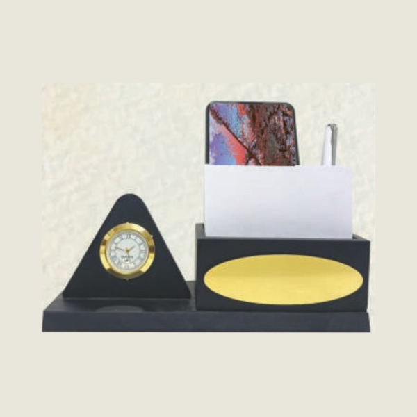 Black Wooden Pen Stand