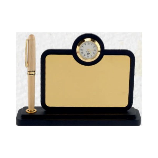 Black Wooden Pen Stand