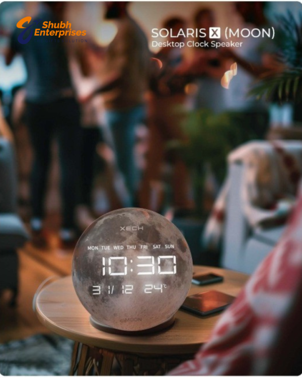 SOLARIS (MOON) Desktop Clock Speaker