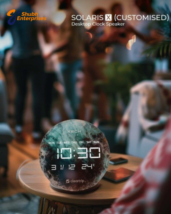 SOLARIS (CUSTOMISED) Desktop Clock Speaker