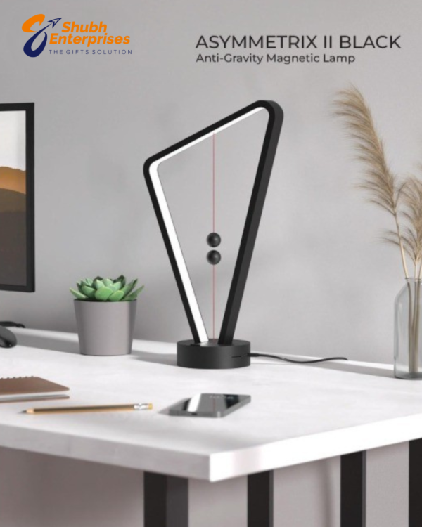 ASYMMETRIX II BLACK Anti-Gravity Magnetic Lamp